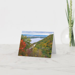 overlooking mississippi river and bluffs thank you card