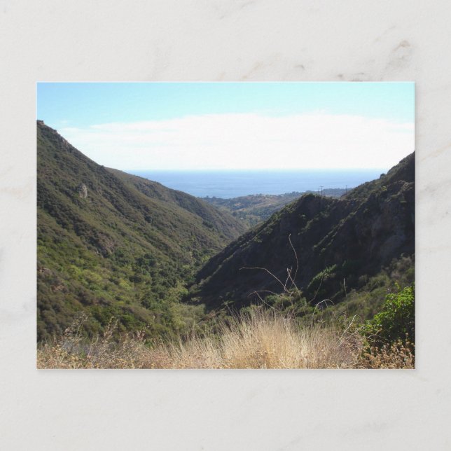 Overlooking the Pacific Ocean Postcard (Front)