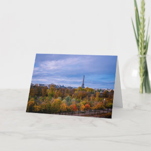 Overlooking the  the Tuileries Garden  Card