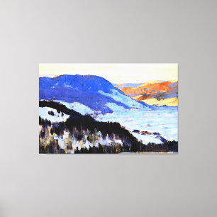 Overlooking the Valley of the Gouffre, Charlevoix Canvas Print