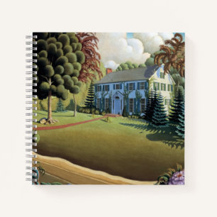 Overmantle Decoration by Grant Wood Notebook