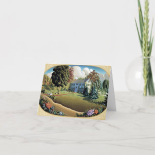 Overmantle Decoration by Grant Wood Thank You Card