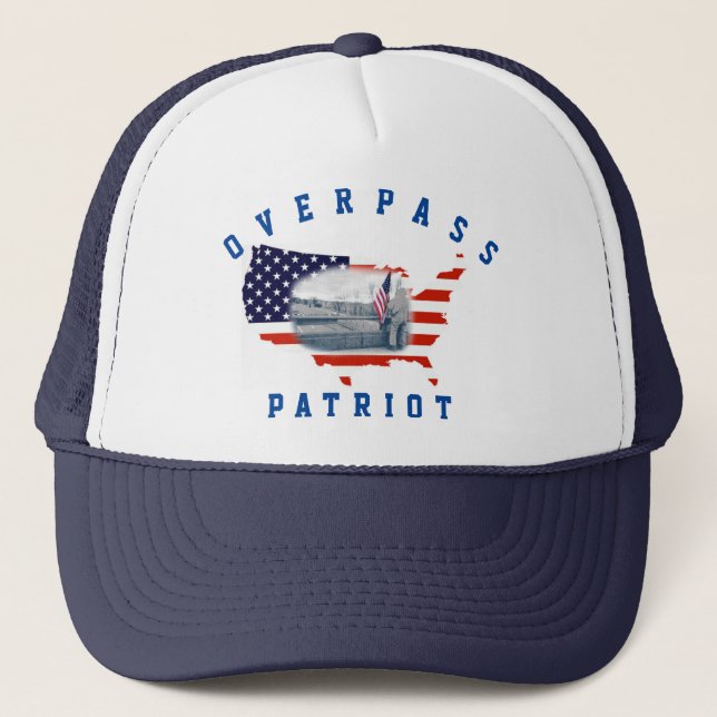 Overpass Patriot - 1  Trucker Hat (Front)