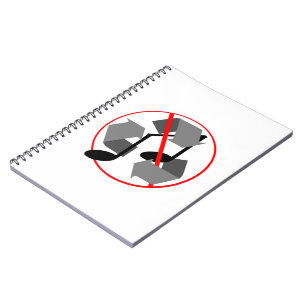 Overplayed Recycled Music Notebook