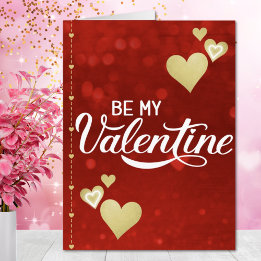 Oversized Be My Valentine Love Card