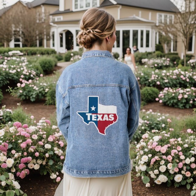 Oversized denim jacket Texas |Texas |Texas | (Wedding Back)