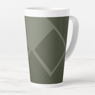 Oversized Diamond Moss Green Mug