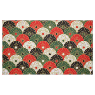 Oversized kimono patterned fabric