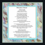 Oversized Poster Nicene Creed Multiple Sizes Avail<br><div class="desc">A Prayer Poster available in many sizes and paper types. 
The Nicene Creed is the Catholic profession of faith or credo. 
Original art makes this poster unique,  and any customisation you add makes it personal.
Created by abstract artist,  @MLeaFlorence</div>