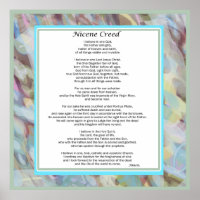 Oversized Poster Nicene Creed Multiple Sizes Avail