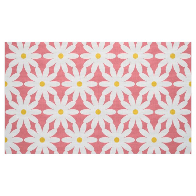 Oversized XL Print flower Retro Fabric (Fat Quarter)