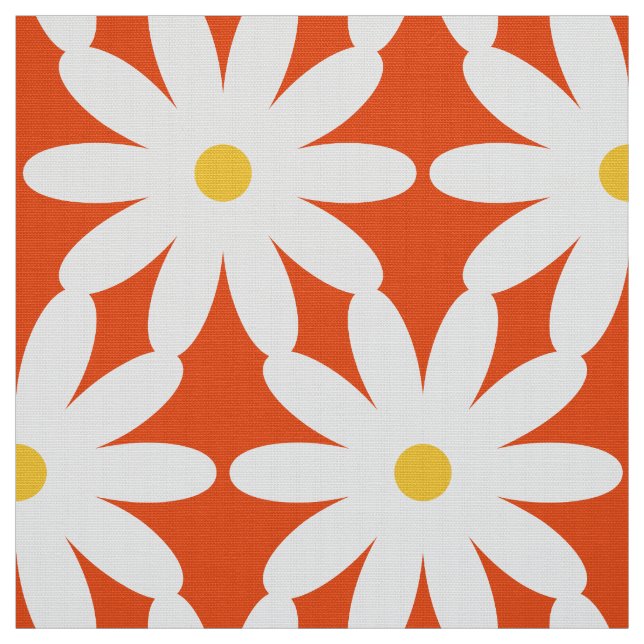Oversized XL Print flower Retro Fabric (Swatch)