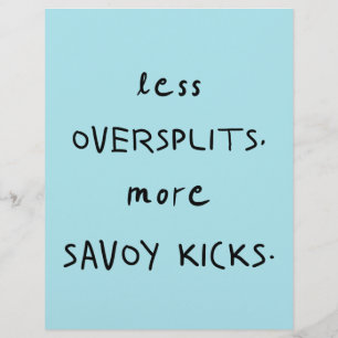 Oversplits vs. Savoy Kicks AK Blue Flyer