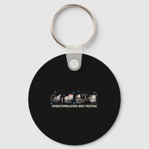 Overstimulated But Festive Funny Ssum Nurse Christ Key Ring