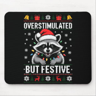 Overstimulated But Festive Ssum Christmas Pajamas  Mouse Pad