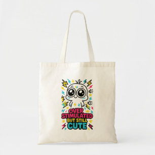 Overstimulated But Still Cute – Sensory Overload H Tote Bag