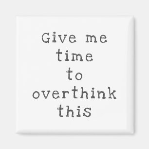 Overthink Keychain Magnet