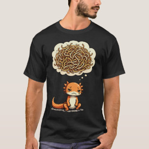 Overthink This Axolotl Burnt Sienna Introvert Humo T-Shirt