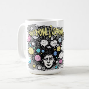 overthinker funny design coffee mug