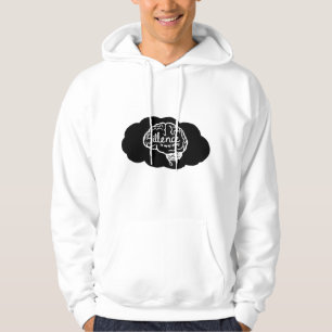Overthinking Brain Cartoon Mental Health Art Hoodie