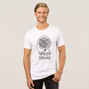 Overthinking & Caffeinating Maze Head Tri-Blend Shirt