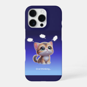Overthinking Cat Case – Cute Kawaii Cat Design
