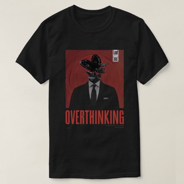 Overthinking Graphic T-Shirt | Surreal Mental Heal (Design Front)