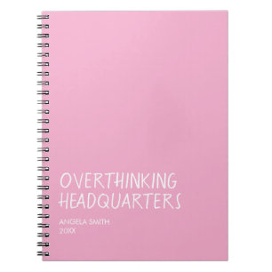 Overthinking Headquarters – Funny Overthinker Note Notebook