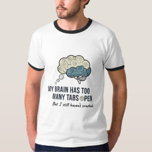 Overthinking Killed My Vibe Funny Anxiety Quote T- T-Shirt