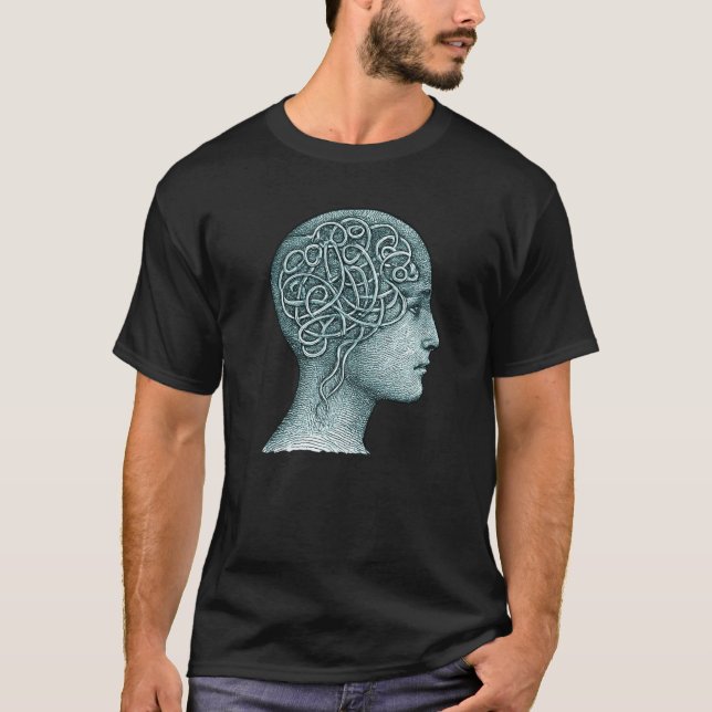 Overthinking Mind Symbol for T-Shirts • Modern Men (Front)