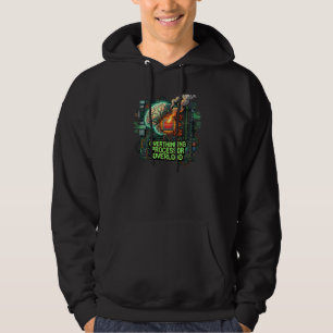 Overthinking Processor Overload Funny Tech Brain D Hoodie