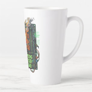 Overthinking Processor Overload Funny Tech Brain D Latte Mug
