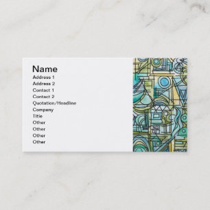 Overture-Modern Bauhaus Geometric Art Business Card