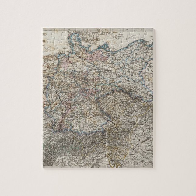 Overview of German Empire Jigsaw Puzzle (Vertical)