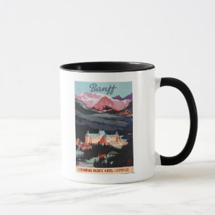 Overview of the Banff Springs Hotel Poster Mug