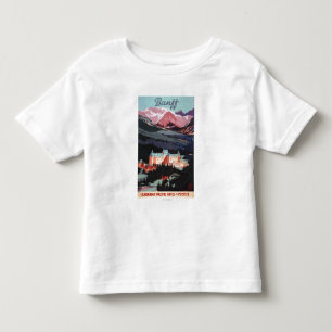 Overview of the Banff Springs Hotel Poster Toddler T-Shirt