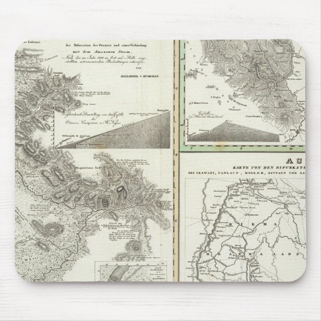 Overview of the better known bifurcation mouse pad (Front)