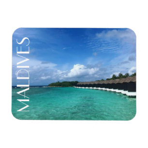 overwater maldives magnet
