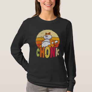 Overweight Chubby Chonk Cat Meme For Fat Feline T-Shirt