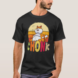 Overweight Chubby Chonk Cat Meme For Fat Feline T-Shirt