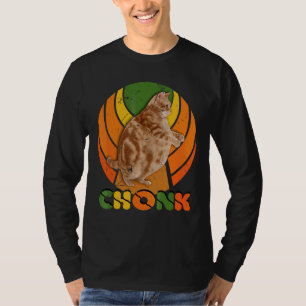Overweight Chubby Chonk Cat Meme Memes T-Shirt