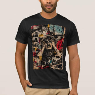 Overwhelmed Grunge Collage Alternative Art Shirt