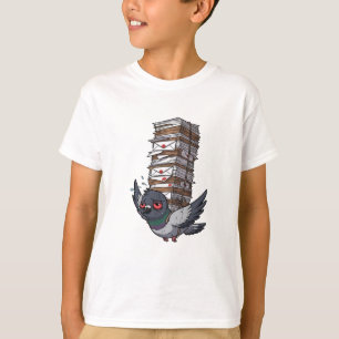 Overworked Carrier Pigeon Mailman Kids T-Shirt