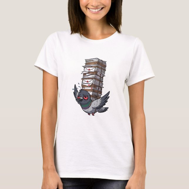 Overworked Messenger T-Shirt (Front)
