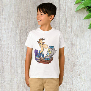 Overworked Office Worker Funny Tired Employee T-Shirt