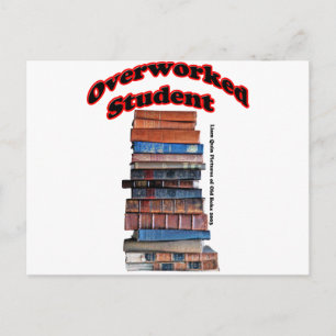 Overworked Student Postcard