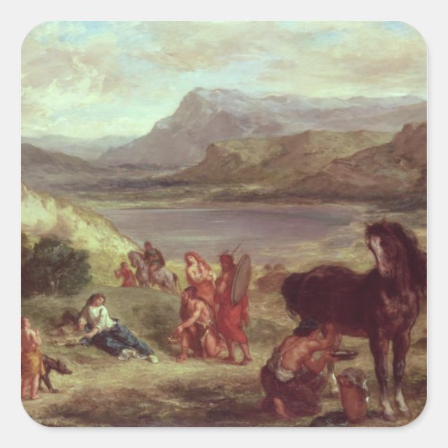 Ovid among the Scythians, 1859 Square Sticker (Front)