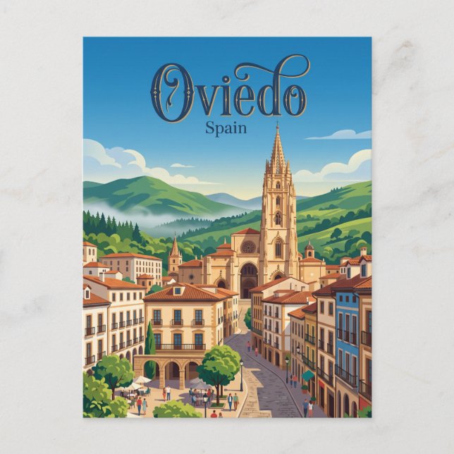 Oviedo Spain Postcard (Front)