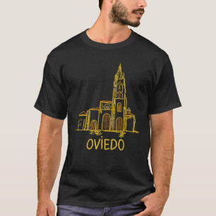 Oviedo Spain Unique Hand Drawn Art Gift Men Women T-Shirt