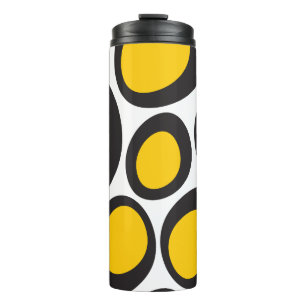 Ovvio Black and Yellow Thermal Tumbler